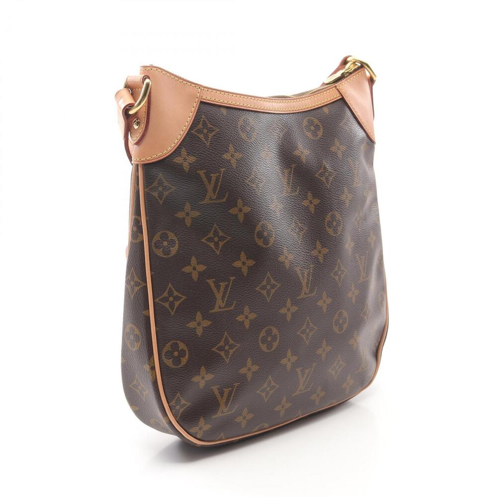 Louis Vuitton Odeon Shoulder Bag Canvas Leather Monogram Brown
